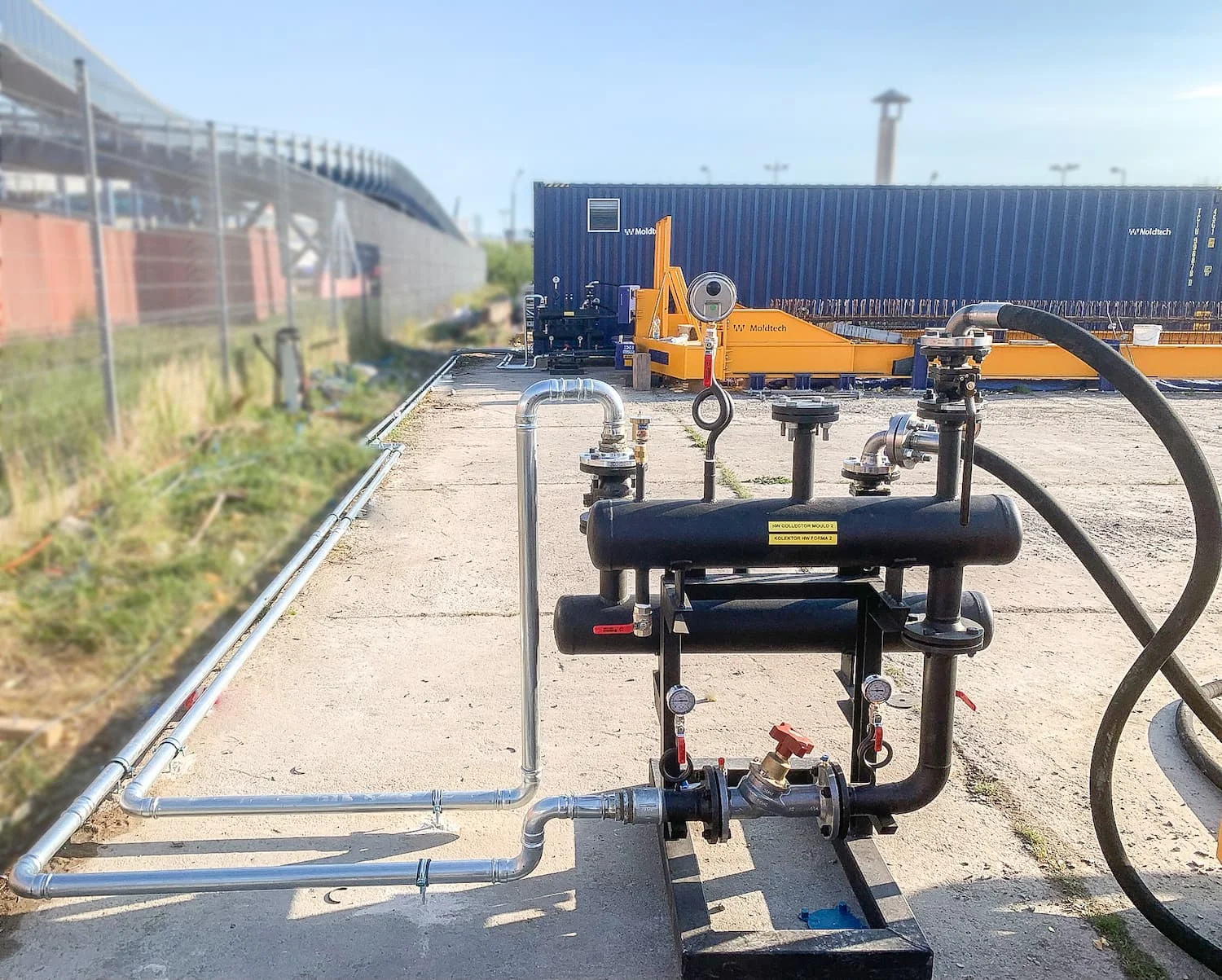 Caldera móvil para plantas de prefabricados de concreto